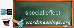 WordMeaning blackboard for special effect
